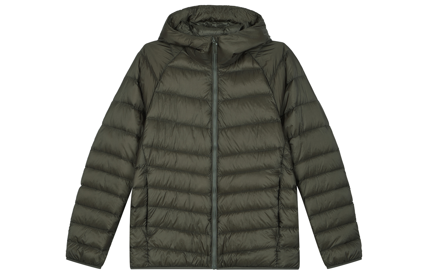 

UNIQLO Пуховик мужской темно-оливковый, Dark Olive-57