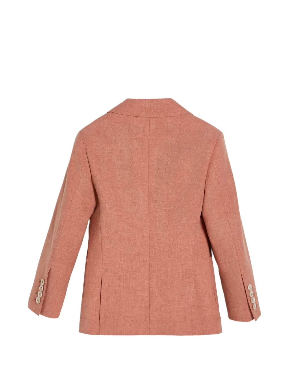 Пиджак из ткани мулине Brunello Cucinelli Kids, оранжевый — фото 2