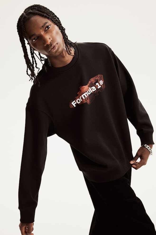 

Толстовка свободного кроя H&M, черный