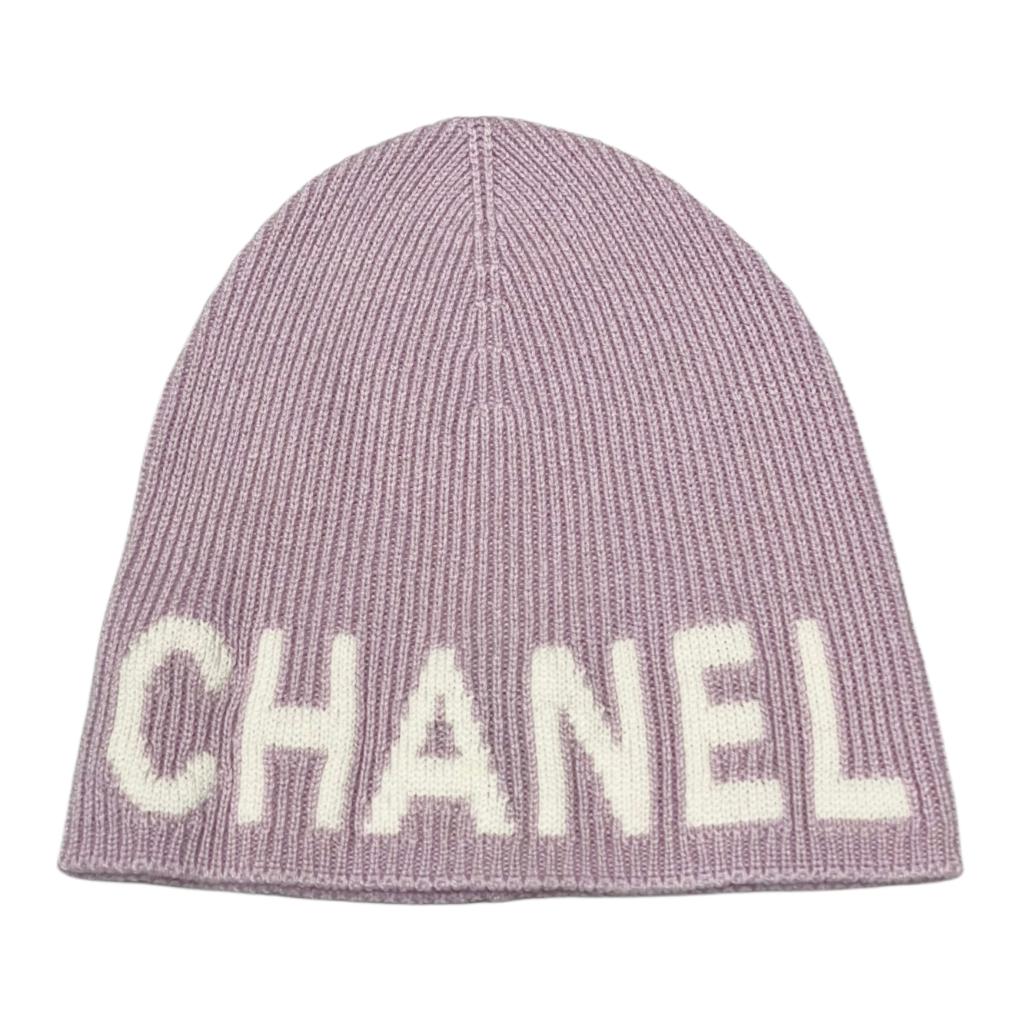 

CHANEL Кашемировая шапка унисекс светло-фиолетовая, Light Purple