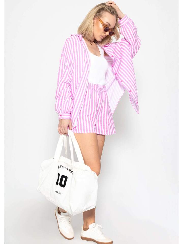 

SASSYCLASSY Свободная муслиновая блузка розового цвета