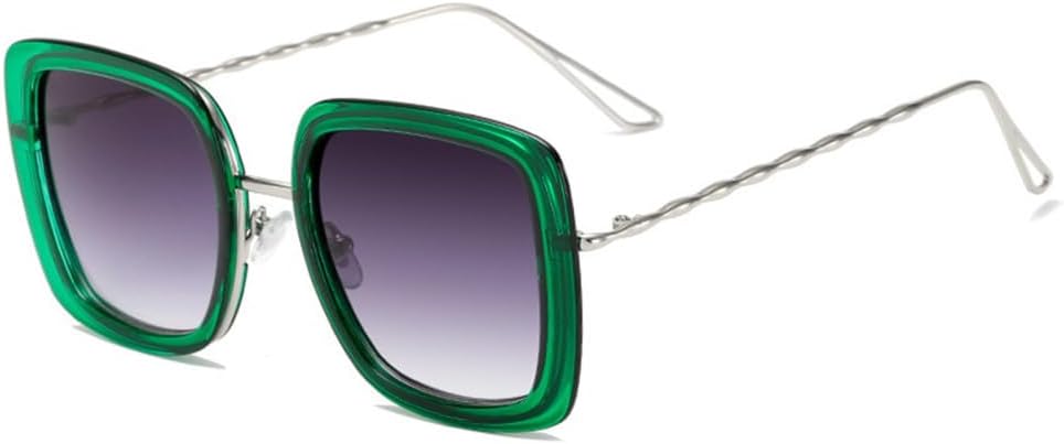 

Большие солнцезащитные очки для женщин и мужчин, прозрачные металлические солнцезащитные очки, ретро-очки для женщин и мужчин, защита от ультрафиолета UV400 generic, Green