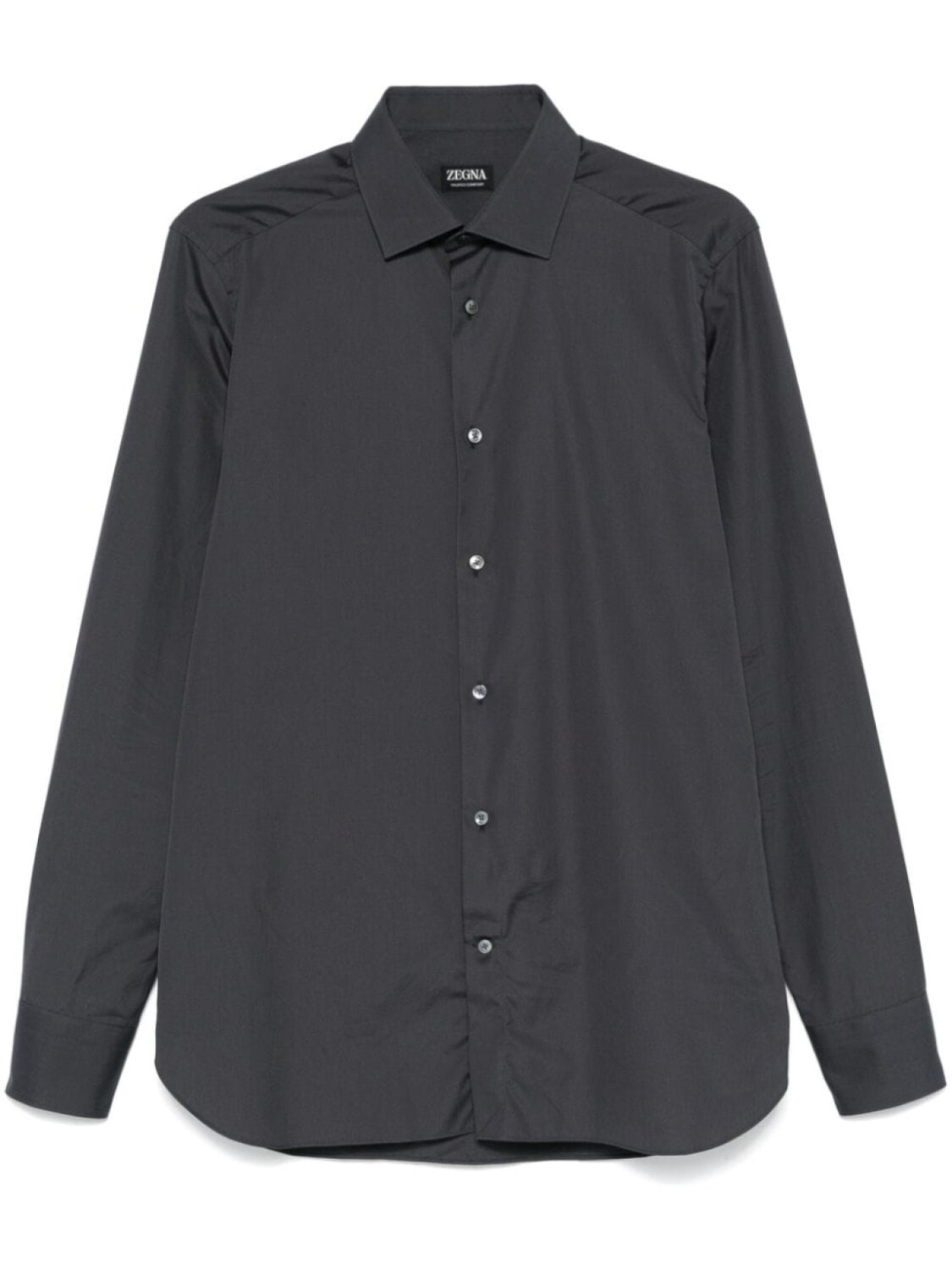 

Zegna поплиновая рубашка, серый