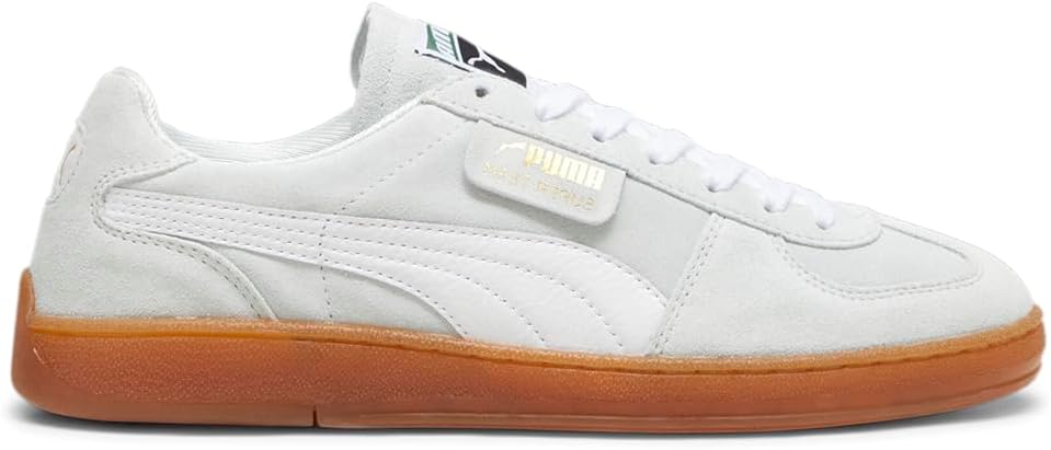 

Мужские кроссовки PUMA Super Team из замши с шнуровкой, повседневные - серые