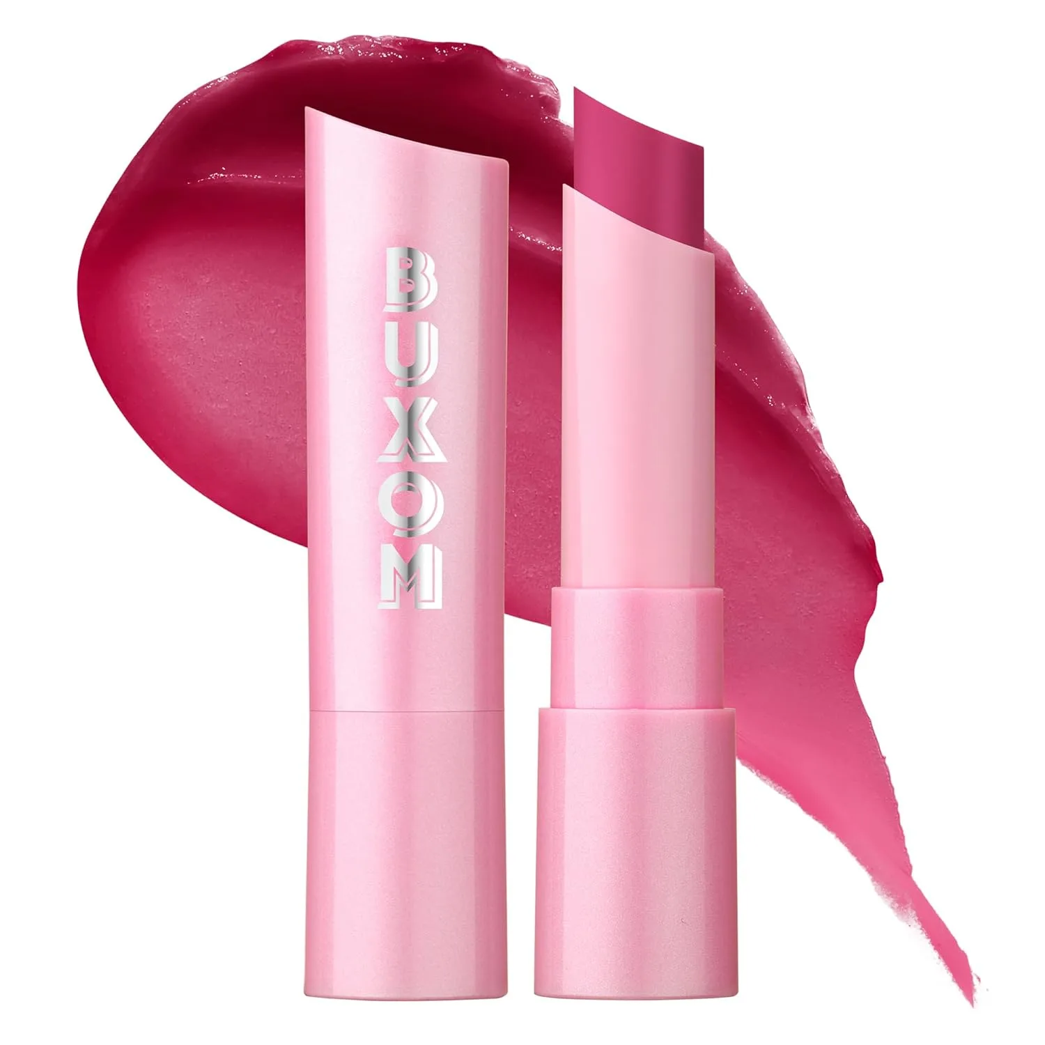 Buxom Full-On Plumping Lip Glow Balm, тонирующий бальзам для губ, увлажняющее и питательное средство для губ с гиалуроновой кислотой и маслом ши, не тестируется на животных., Raspberry Glaze
