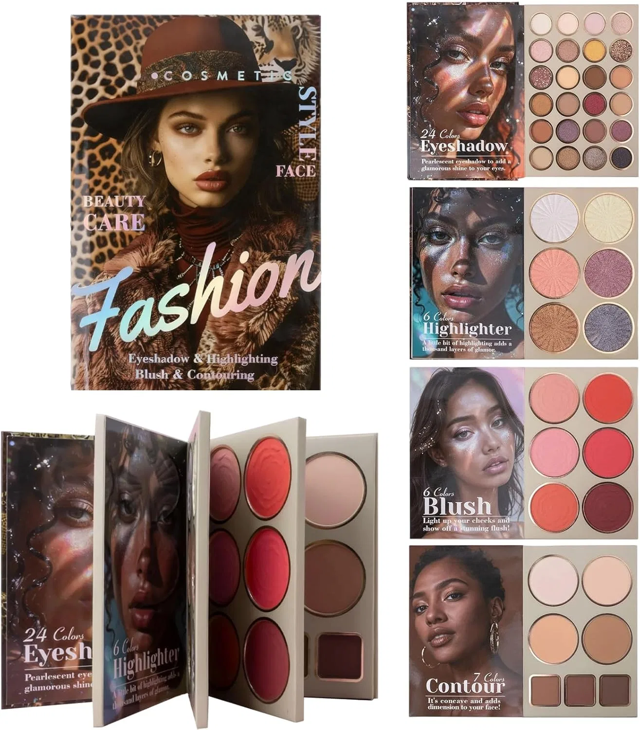 Палетка для макияжа Makeup Book Palette Matt и Shi ммer, 1 шт