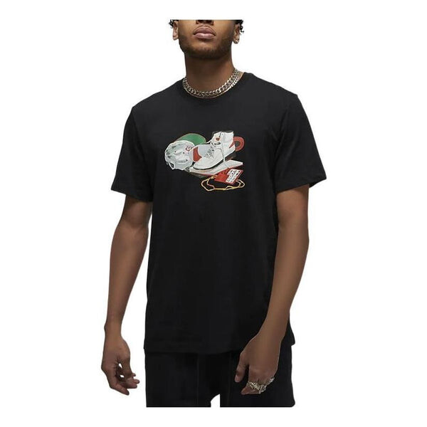 

Футболка Air Jordan x Jacob Artist Series T-Shirt 'Black White', черный