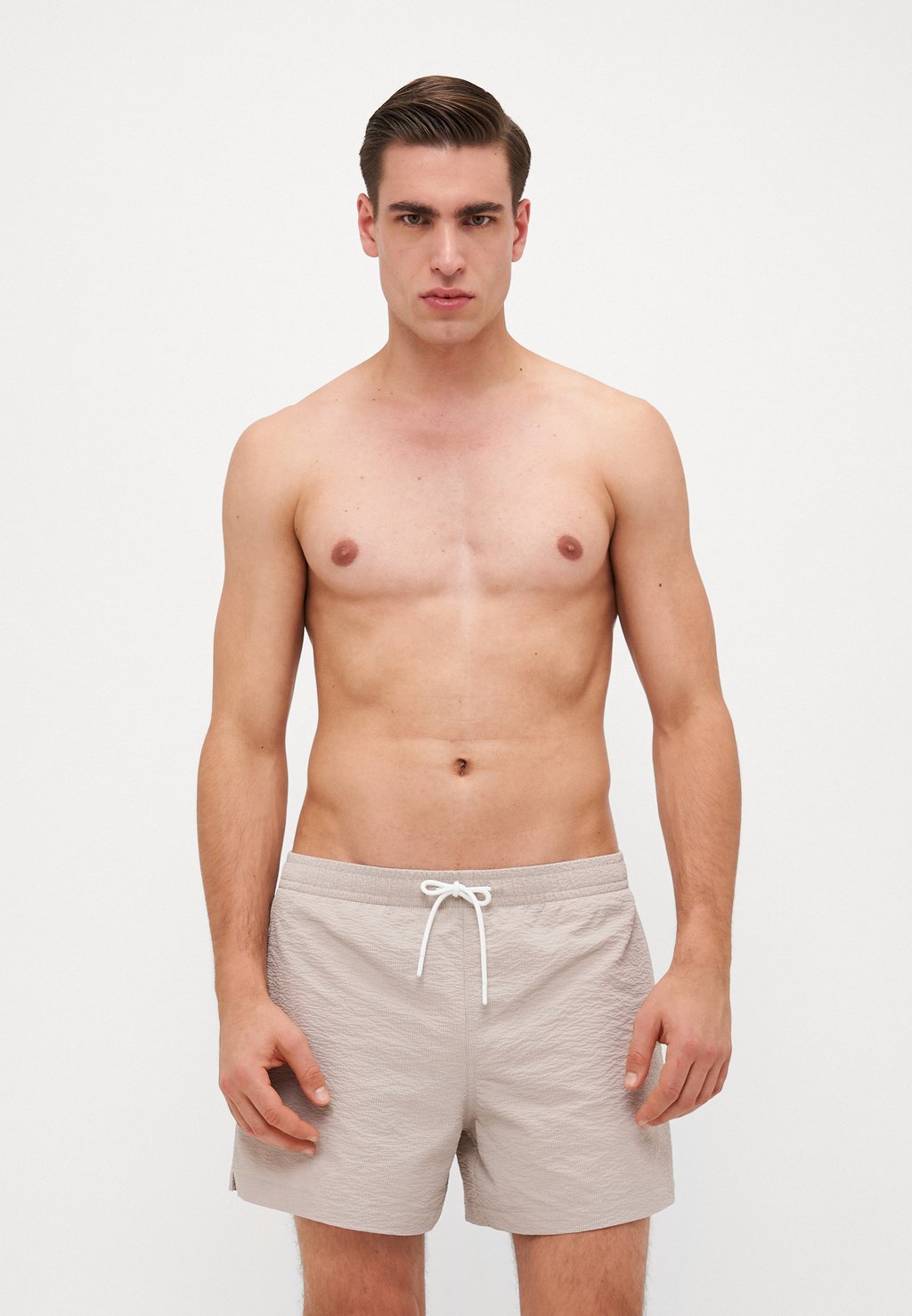 

Шорты для плавания PULL ON MICRO TEXTURE DOVE Abercrombie & Fitch, светло-серый