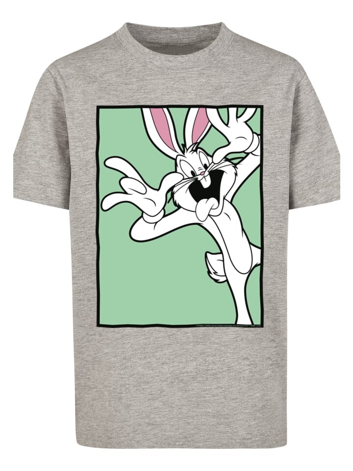 

Футболка F4NT4STIC Looney Tunes Bugs Bunny Funny Face, пестрый серый