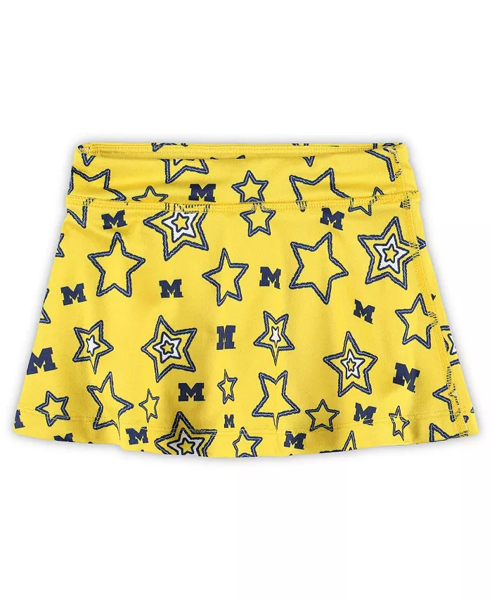 

Юбка-шорты Flowy Star для девочек-малышей Maize Michigan Wolverines Star ZooZatz