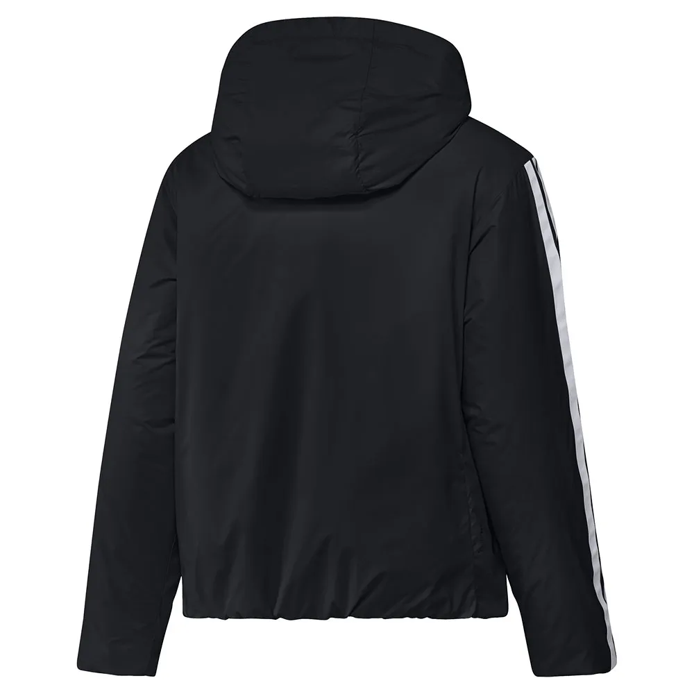 Утепленная куртка adidas Essentials с тремя полосками, черный — фото 2