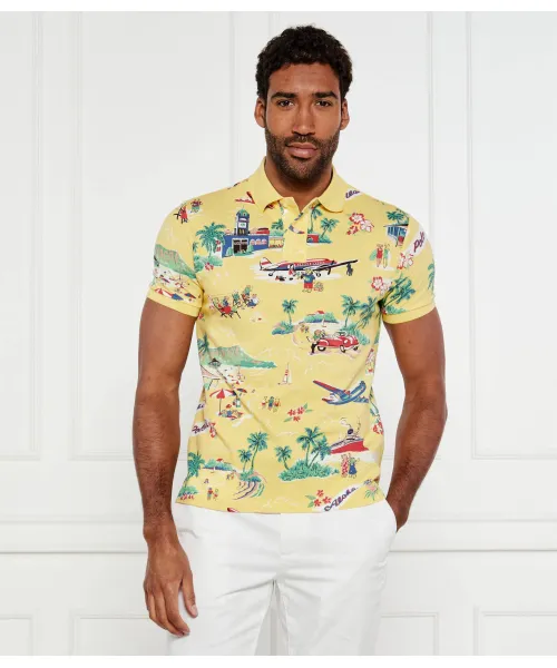 

Футболка поло Slim fit Polo Ralph Lauren, желтый