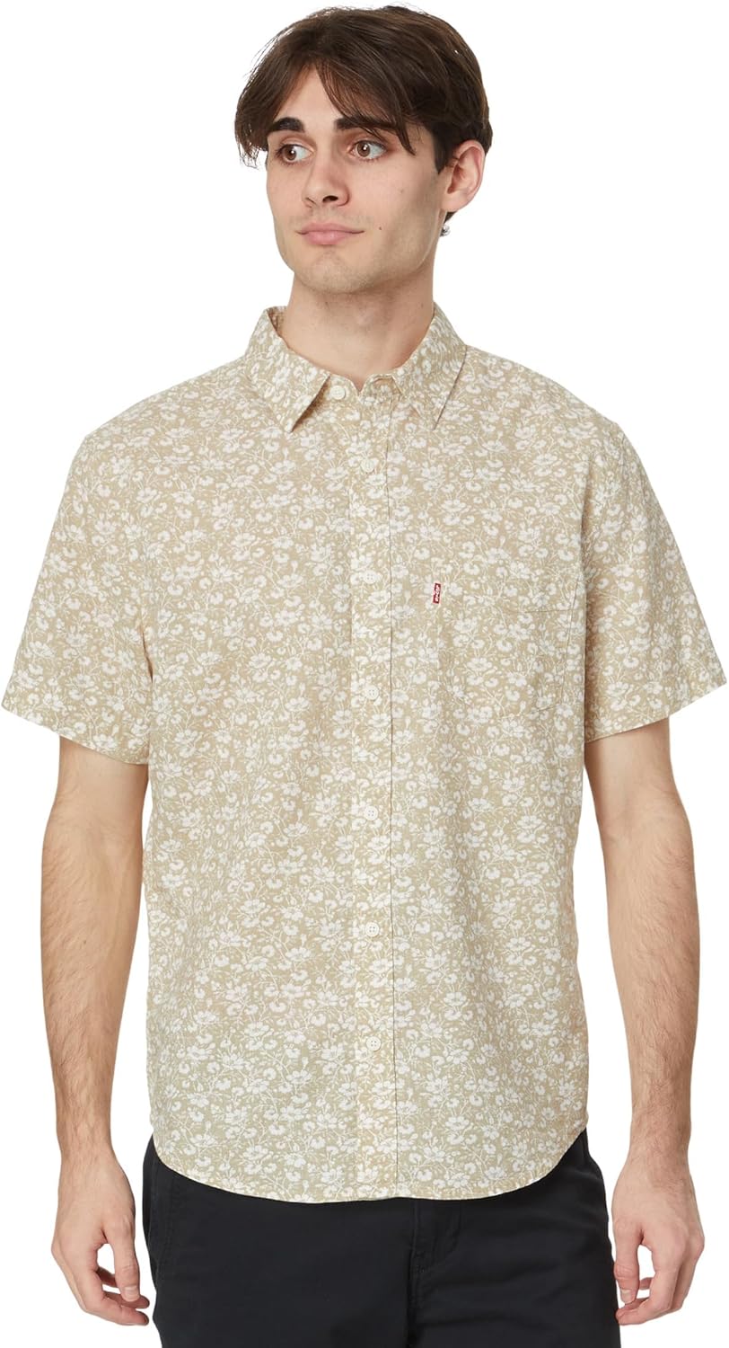 

Мужская классическая безрукавка Levi's с одним карманом, Mattis Floral Feather Gray