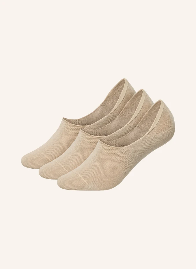 

Упаковка из 3 носков one color invisibles Dillysocks, бежевый