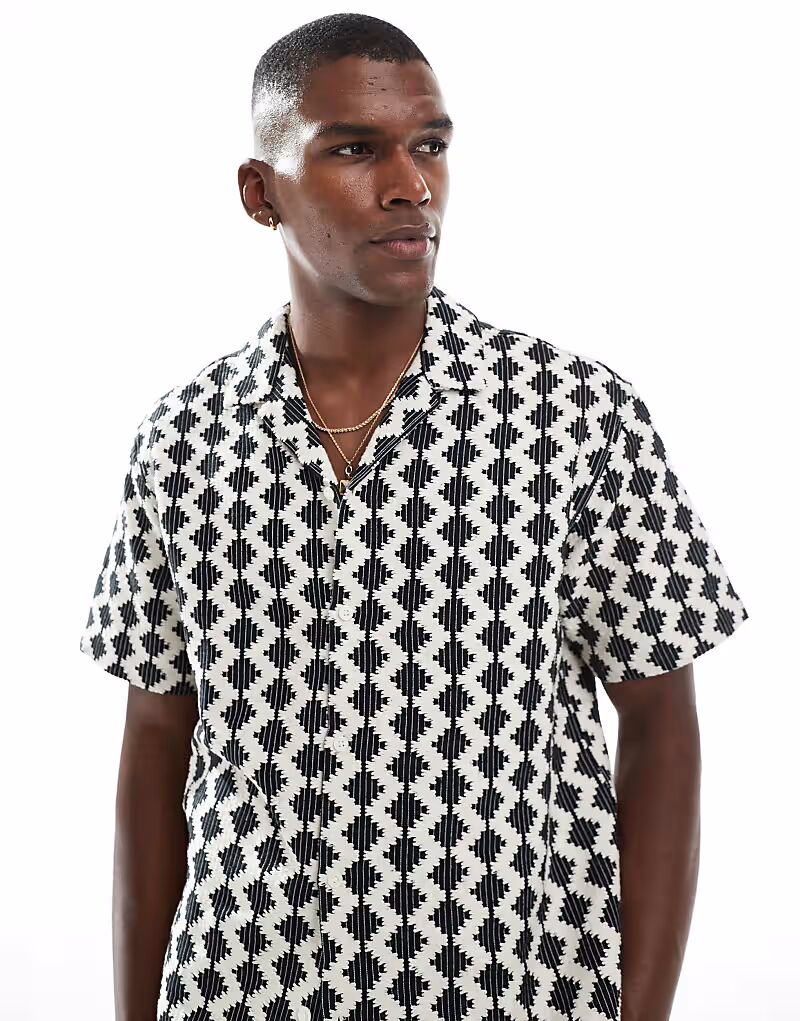 

Рубашка крючком Jack & Jones черного цвета