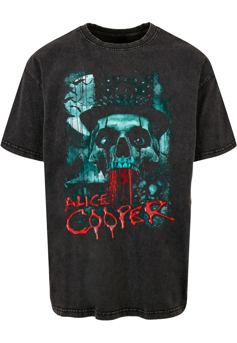 

Футболка Merchcode "Мужская футболка Merchcode Alice Cooper - Skull Eyes Washed Oversize ", черный