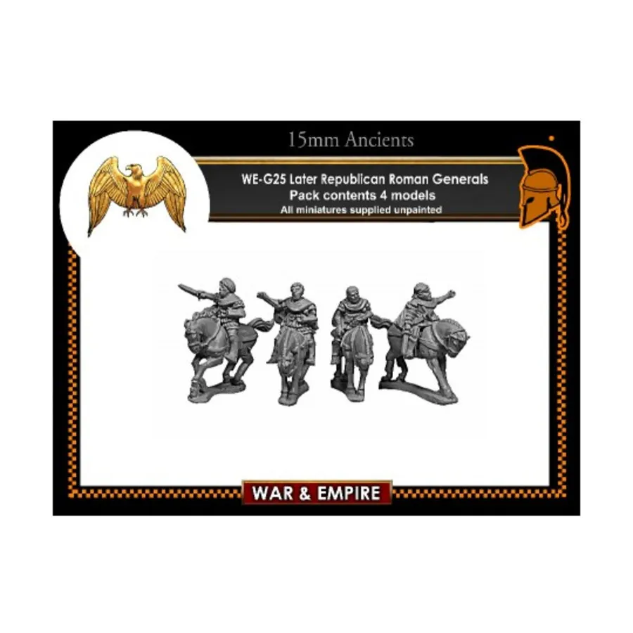 

Поздние республиканские генералы, War & Empire - Ancients Miniatures - Late Roman (15mm)