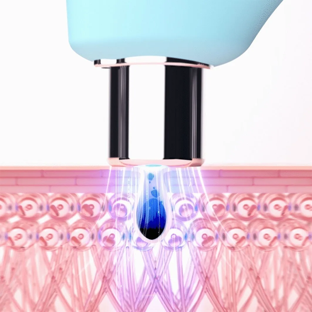 Пенка для умывания Foreo — Массажер для лица, очиститель пор Kiwi и устройство с синей светодиодной подсветкой — фото 3