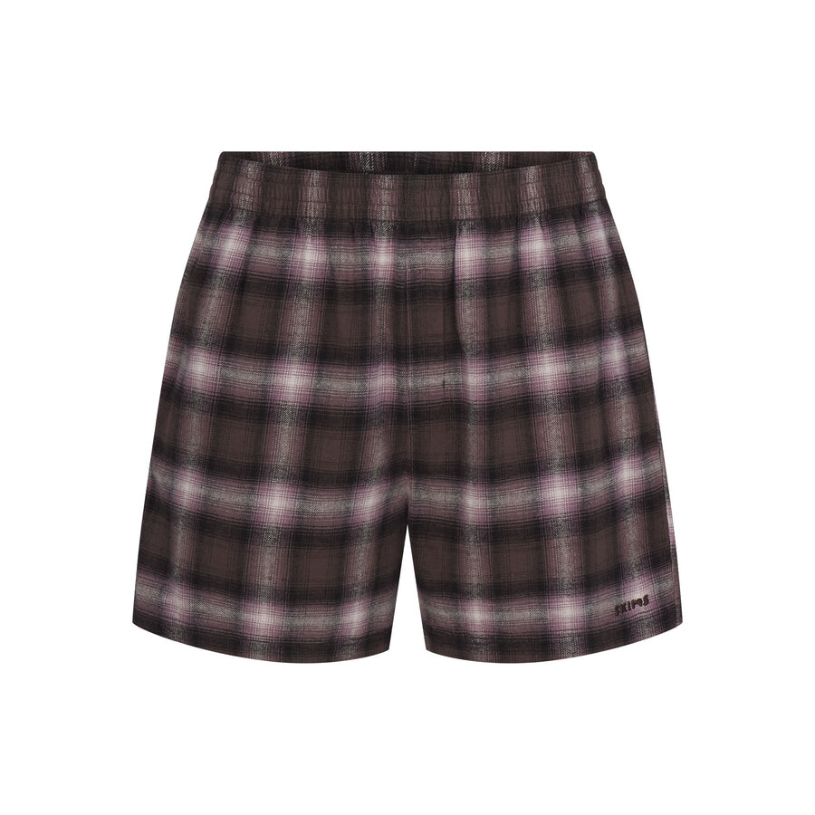 

Мужские шорты SKIMS Flannel Sleep, цвет Zinc Plaid