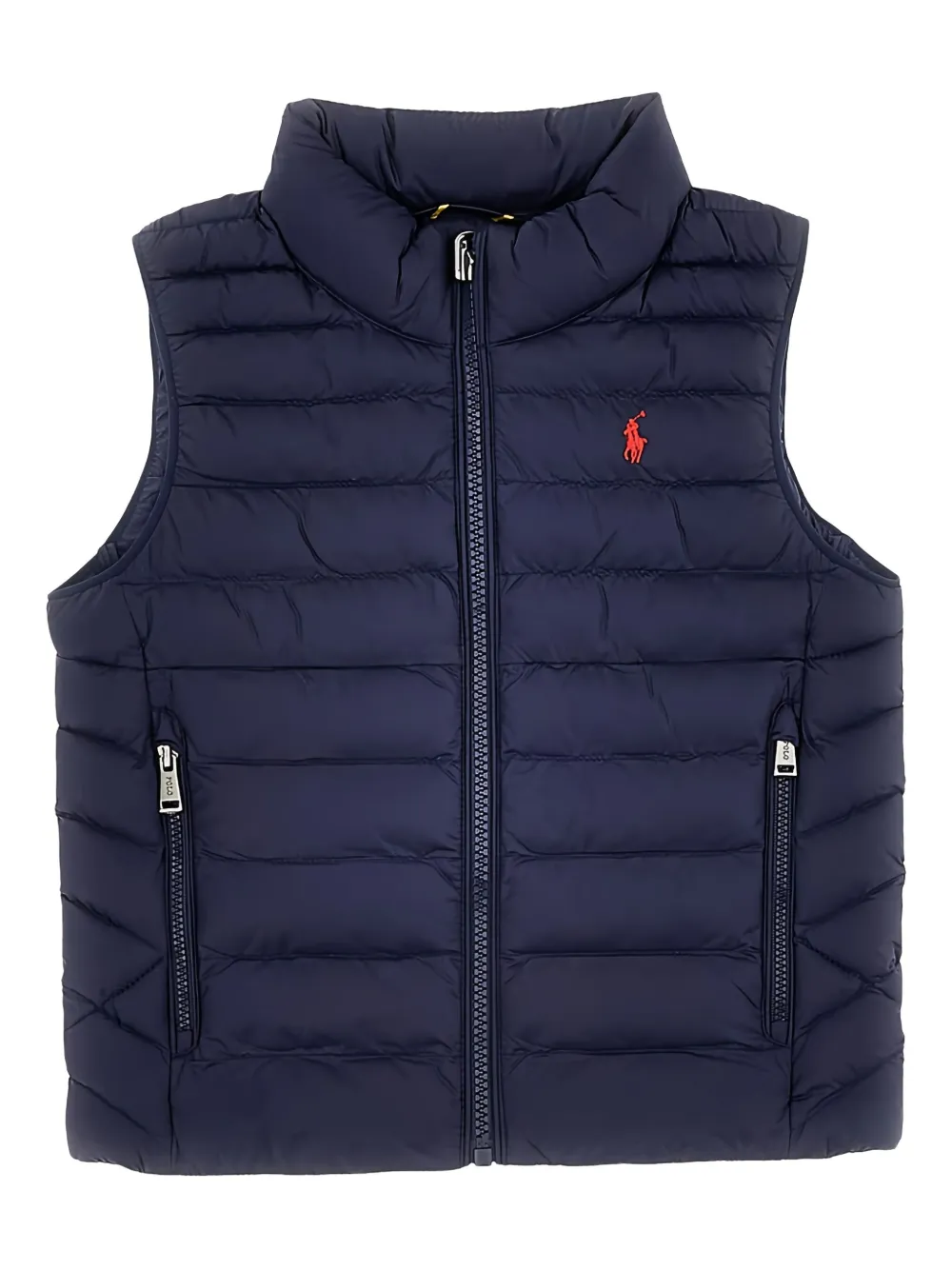 

Стеганый жилет на молнии POLO RALPH LAUREN KIDS, синий