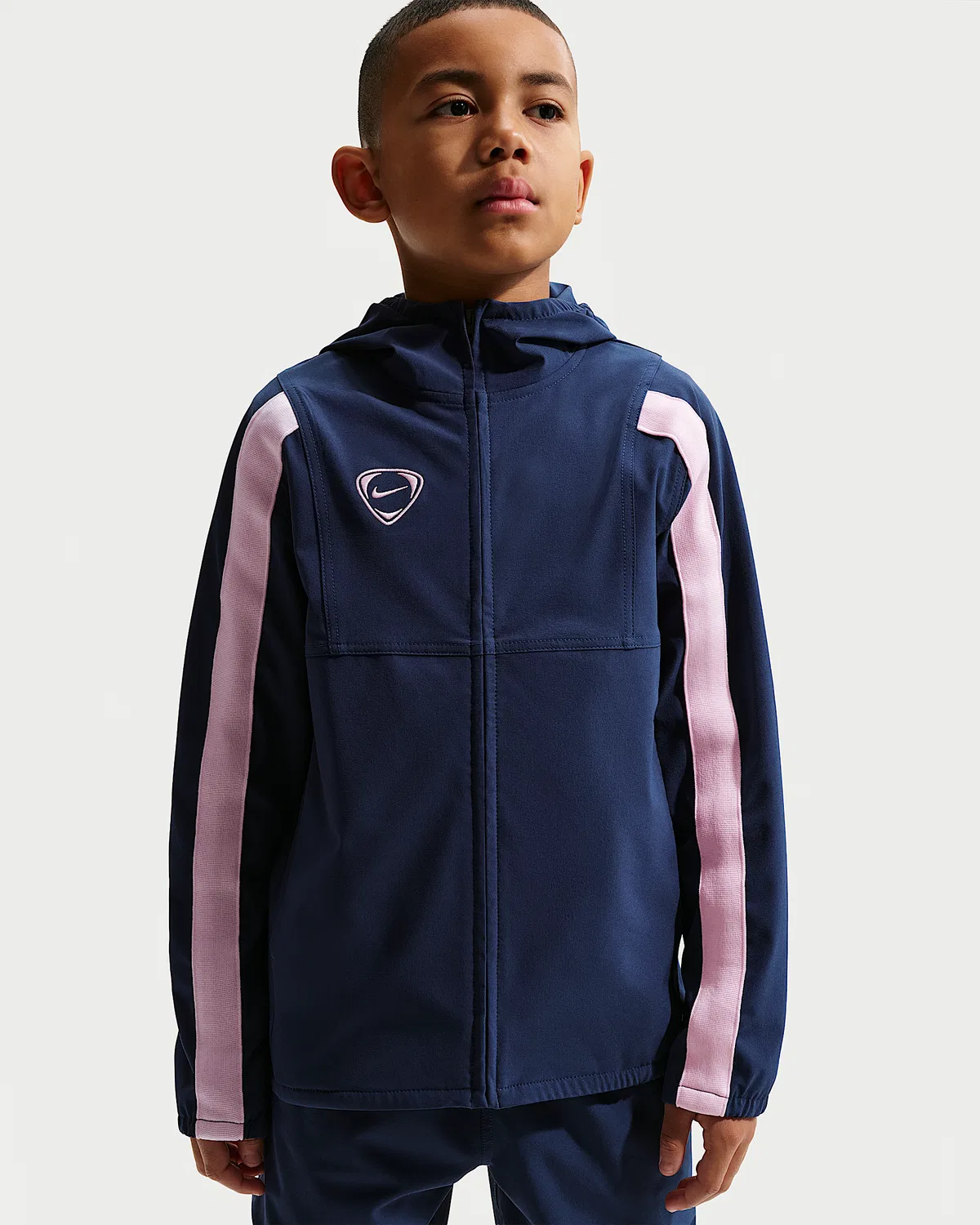 Детская ветровка Nike Energy Repel Soccer Woven, Midnight Navy/Court Blue/Pink Foam/Court Blue