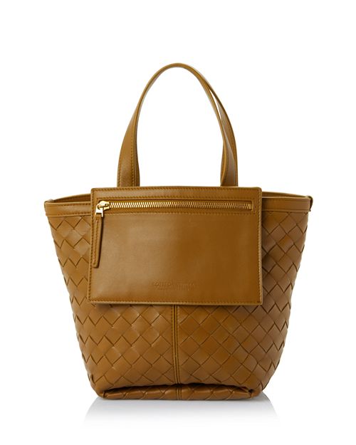 

Маленькая сумка через плечо с откидной крышкой Bottega Veneta, цвет Tan/Beige