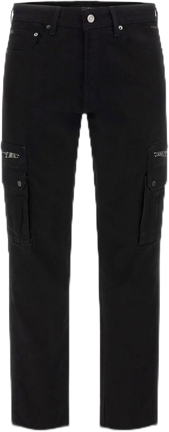 

Джинсы GUESS Men's Eco Mateo Zip Cargo, Rinsed Black