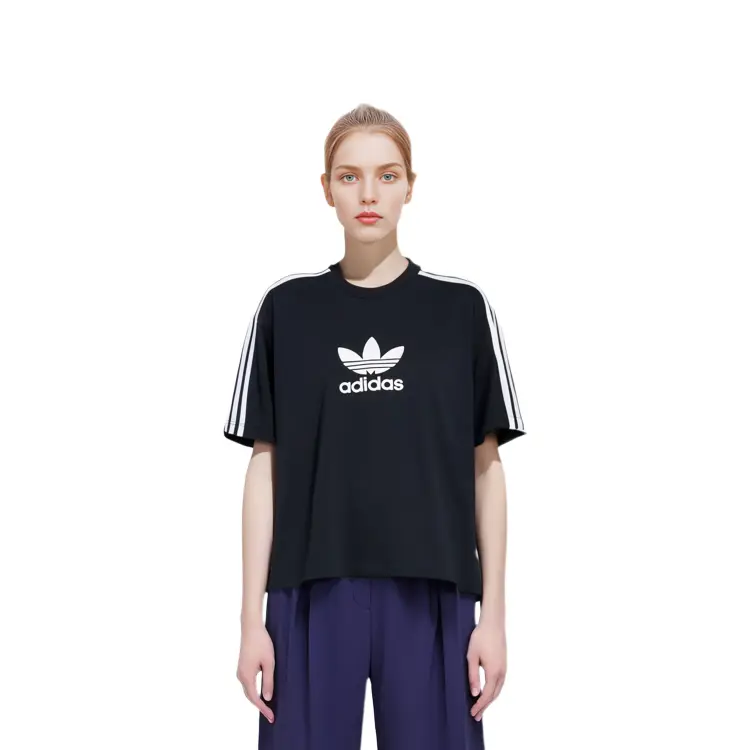 Adidas Originals Женская футболка, цвет Black — фото 3