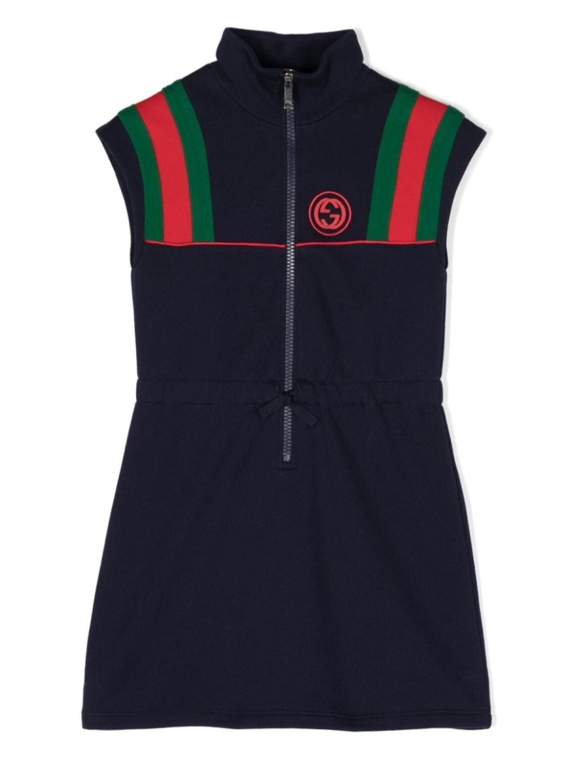 

Gucci Kids платье с вышивкой Interlocking G, синий