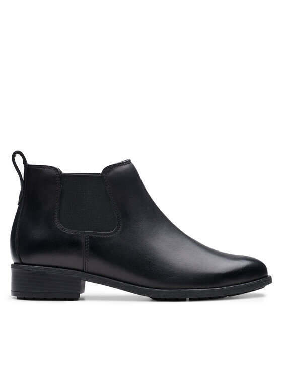 Женские ботинки Clarks классические на каблуке, черный