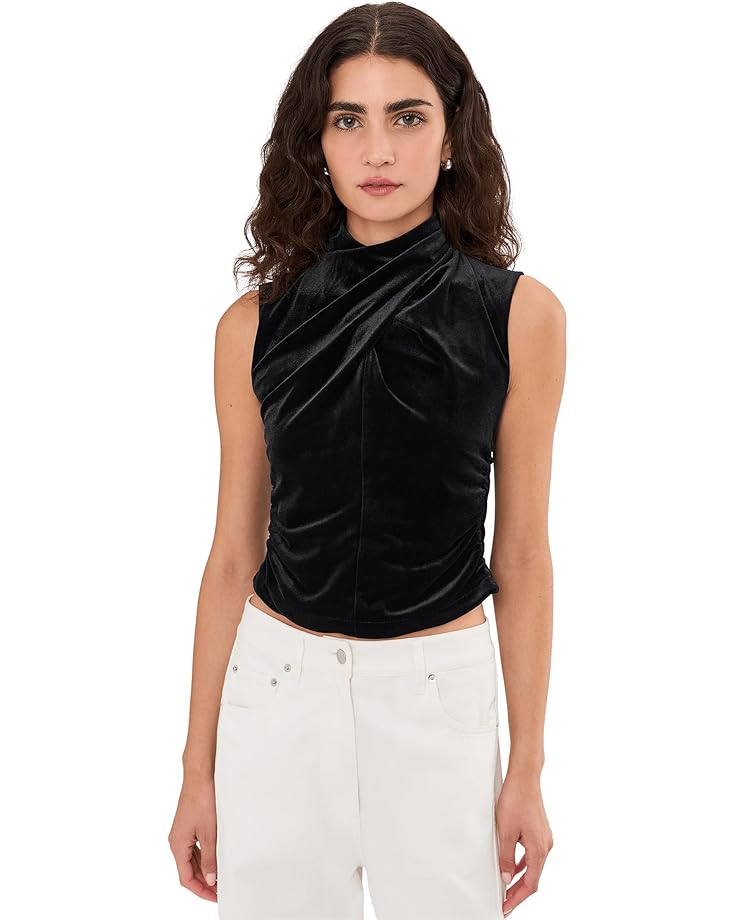 

Женская блузка AllSaints Tia Velvet с коротким рукавом, Black