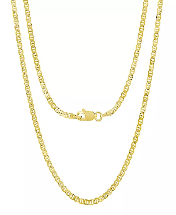 

Унисекс-Колье Mariner Superflat с покрытием из 14-каратного золота Steeltime, gold