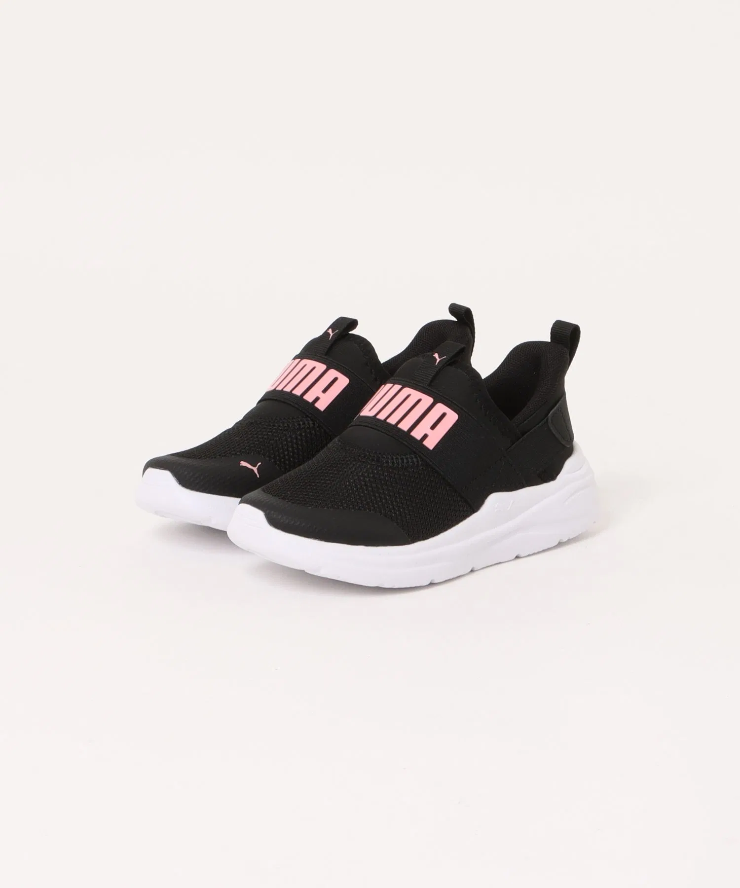 Детские кроссовки PUMA Soft Wired 2 Ease In чёрные с розовым