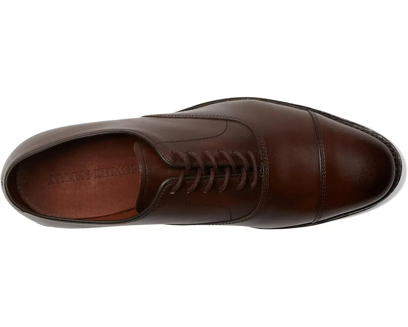 Мужские кожаные туфли-оксфорды Allen Edmonds Park Avenue коричневого цвета, модель HAWK2147 — фото 3