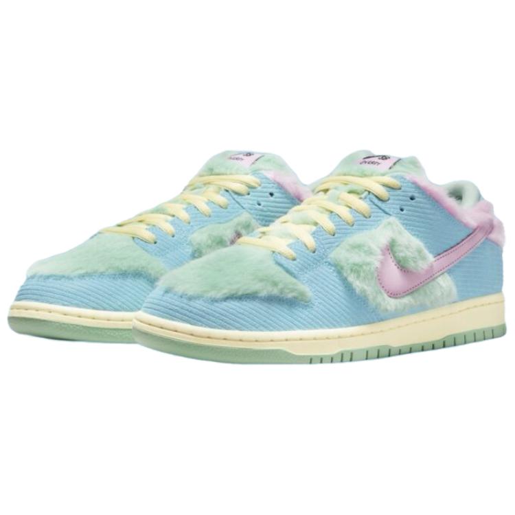 Nike Dunk Low Verdy Visty, сине-зелёно-розовый — фото 4