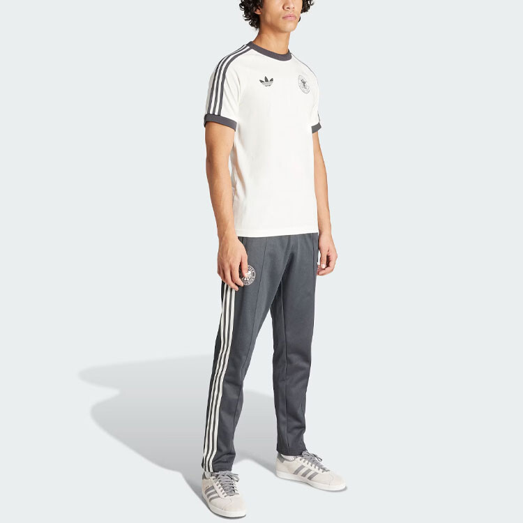 Трикотажные спортивные штаны мужские графитово-черные Adidas Originals, черный — фото 4