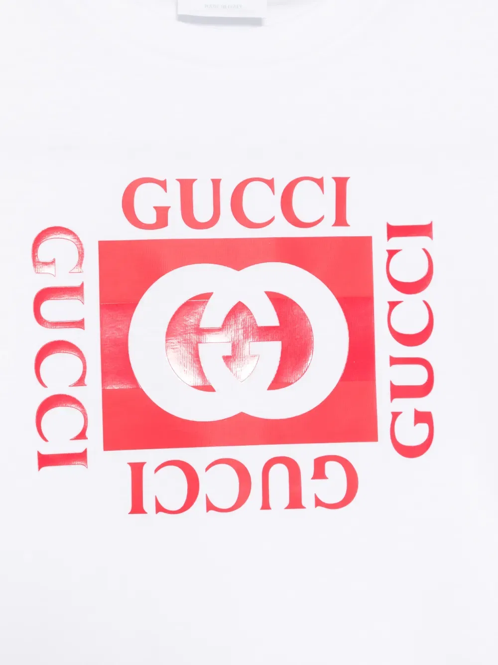 Футболка с логотипом G Gucci Kids, белый — фото 3