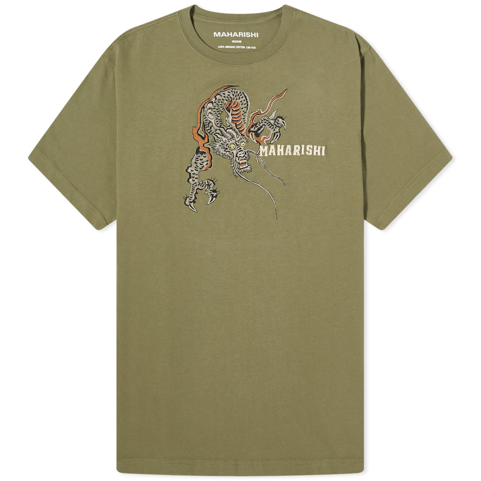 

Футболка Maharishi Embroided Sue-Rye Dragon, оливковое, Зеленый, Футболка Maharishi Embroided Sue-Rye Dragon, оливковое