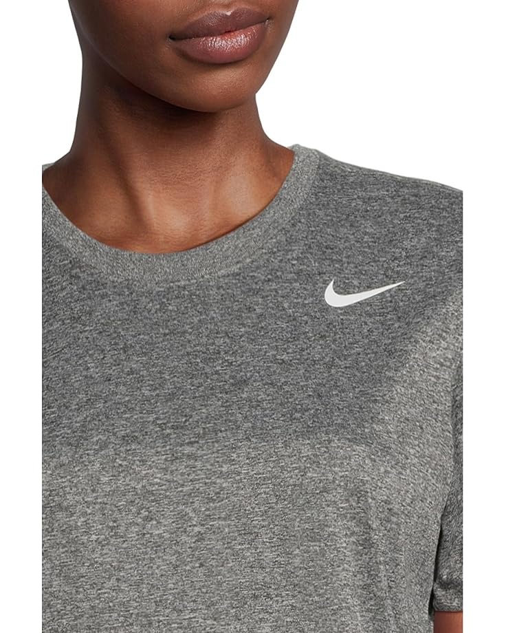 Футболка Nike Dri-FIT Relaxed Short, цвет Black/Pure/Heather/White — фото 4