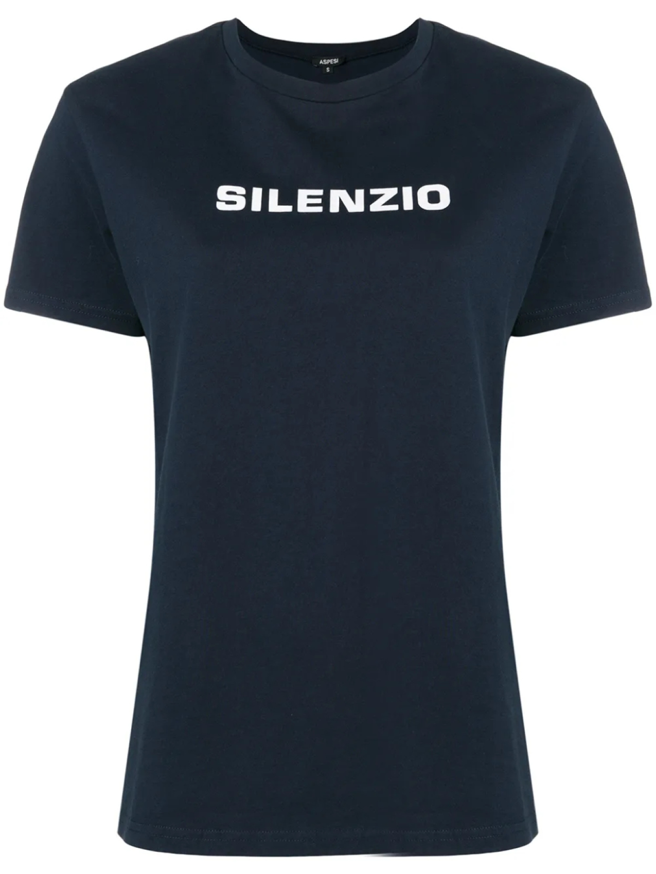 

ASPESI футболка с принтом 'Silenzio', синий