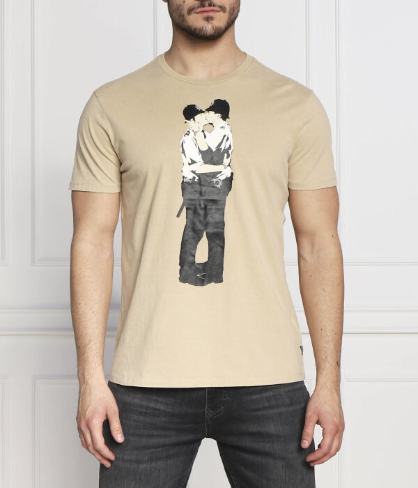 

Футболка полицейская любовь Regular fit Guess Jeans, зеленый