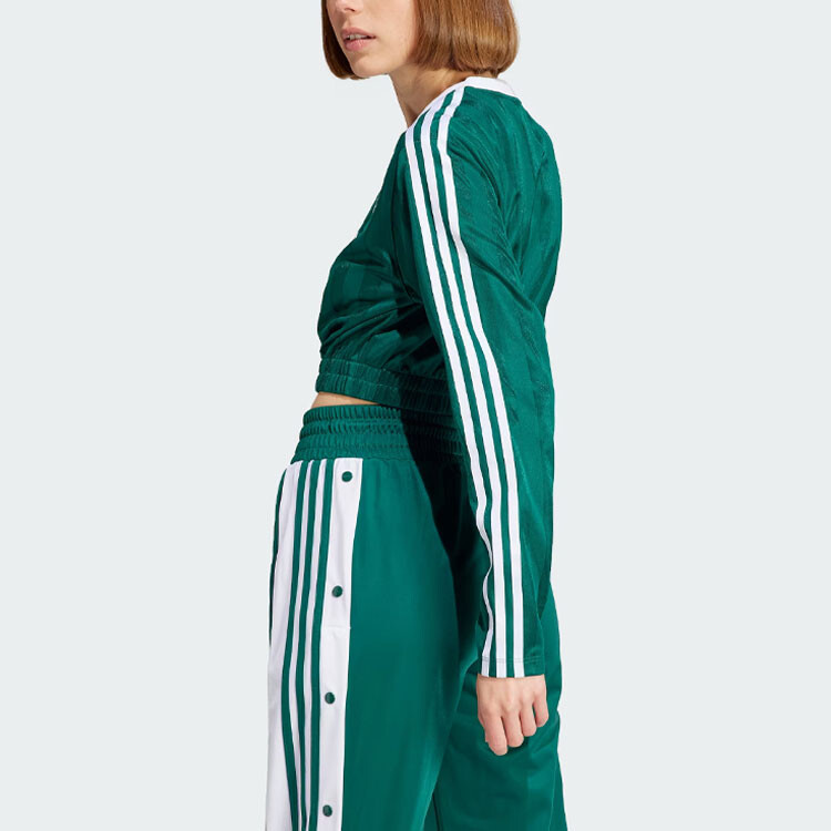Футболка женская лесная зеленая Adidas Originals — фото 3