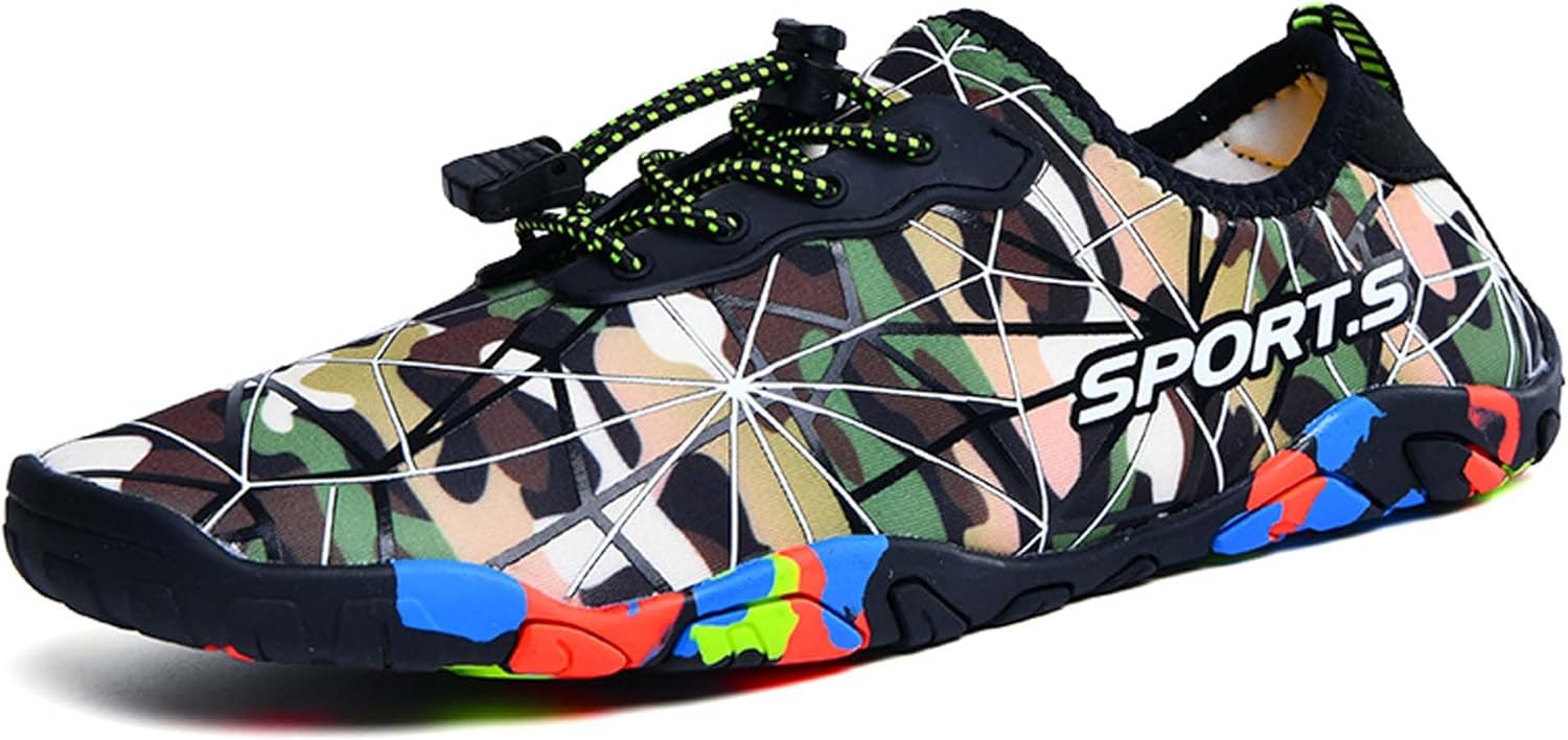 

Мужские водные кроссовки без подошвы, противоскользящие для походов и водных видов спорта, мужские и женские, быстросохнущие, дышащие, пляжные, для плавания, пляжные сандалии, легкие, для фитнеса, йоги, танцев, многофункциональная обувь Generic,...