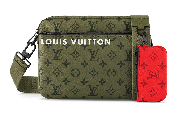 

LOUIS VUITTON Мужская сумка три в одном из холста