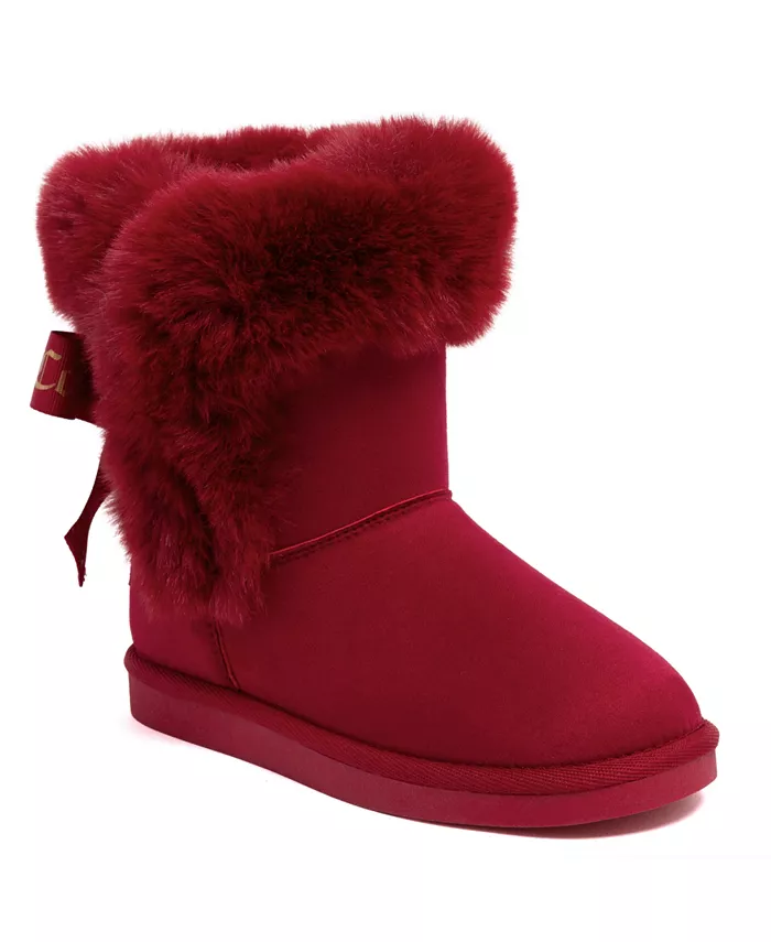 

Детские утепленные слипоны King для девочек 1-13 лет Juicy Couture, красный