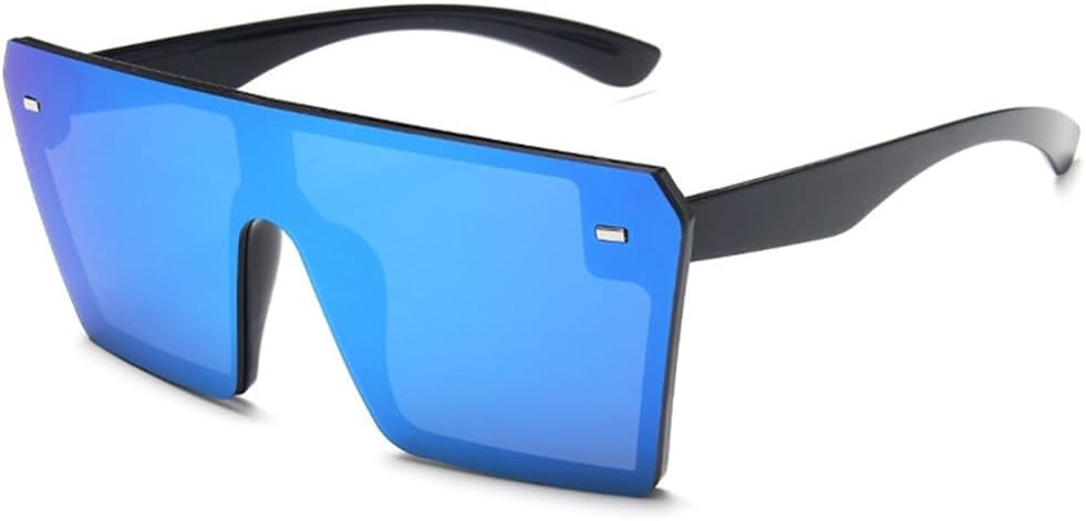 

Солнцезащитные очки с плоской верхней частью, большие, женские, модные, ретро, ​​градиентные, мужские, синие, в большой оправе, винтажные, с защитой от УФ-излучения UV400 KTUCN, 1