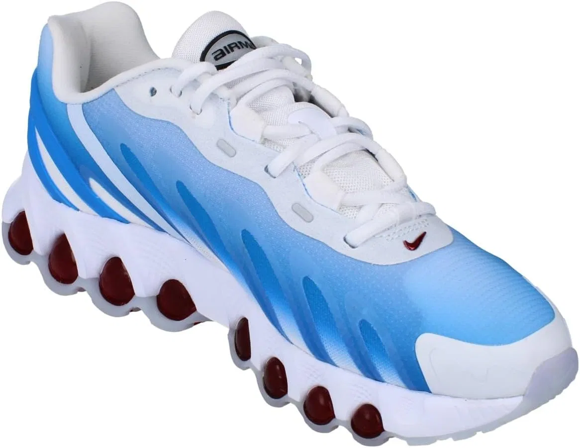 Мужские кроссовки Nike Air Max DN8, White Black University Red Lt Photo Blue — фото 4