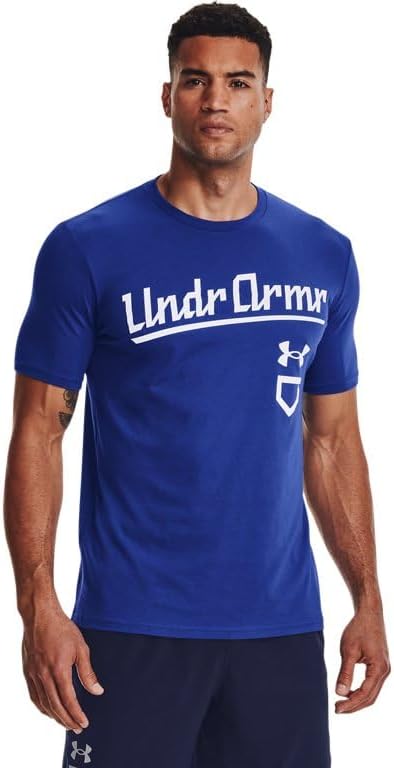 

Футболка Under Armour Mens UA Baseball Script с коротким рукавом - быстросохнущая хлопковая смесь, Royal-White, Белый, Футболка Under Armour Mens UA Baseball Script с коротким рукавом - быстросохнущая хлопковая смесь, Royal-White