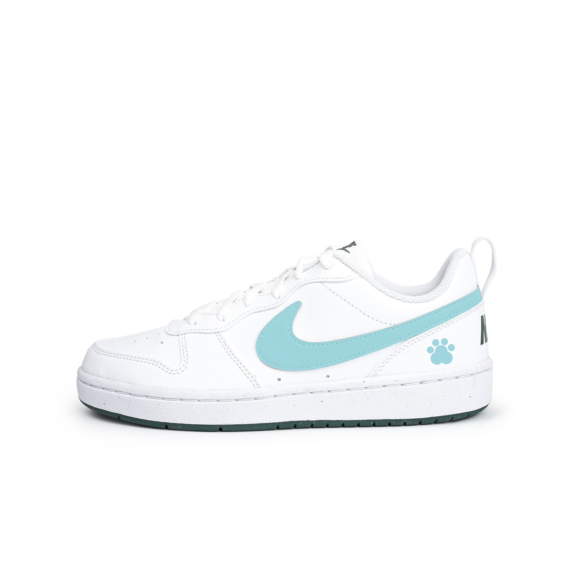 

Nike Court Borough LOW RECRAFT низкие детские скейтерские кроссовки Green Teenagers