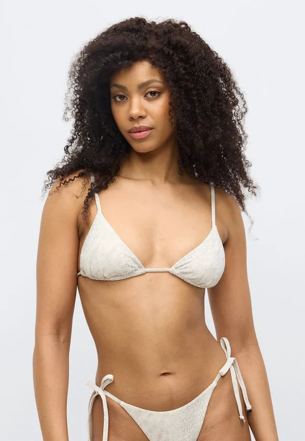 Верхняя часть бикини triangle essentials Calvin Klein Swimwear, Tofu — фото 4